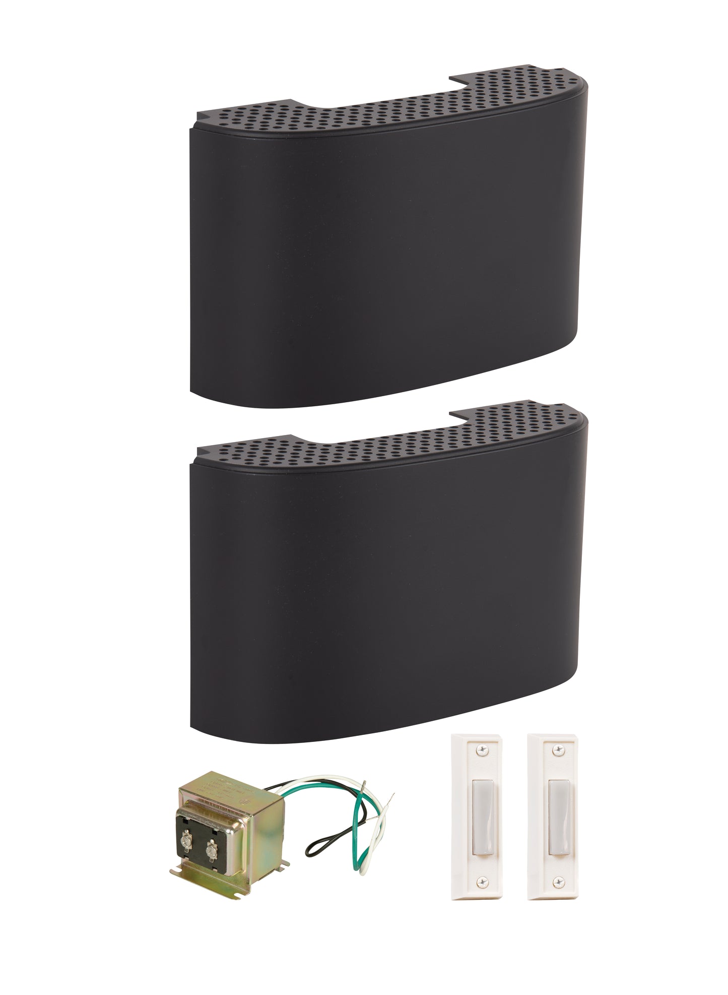 CK2002-FB - Builder Chime 8.25" High 2 Chime kit - Flat Black