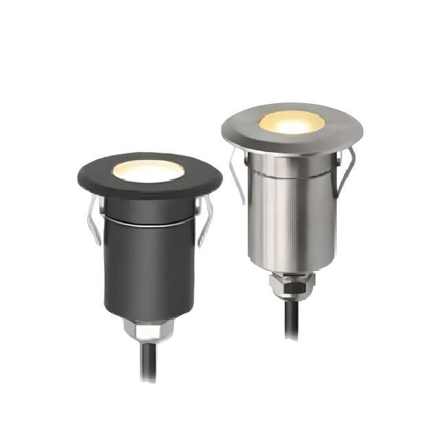 NLSS-45-SHR - All-Purpose Recessed Hardscape Light with Shroud - 12v, Stainless Steel, LED