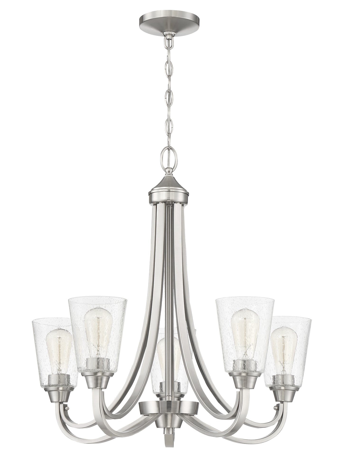 41925-BNK-CS - Grace 5 Light 26" Wide Chandelier - Brushed Nickel