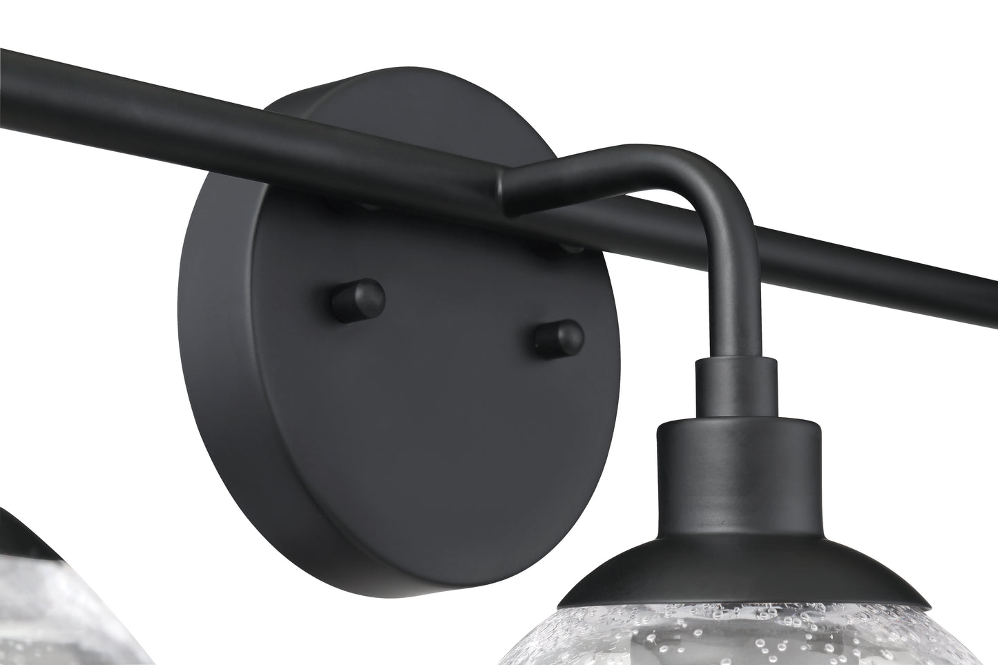 53303-FB - Que 3 Light 24" Wide Vanity Light - Flat Black