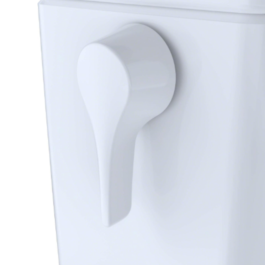 THU398#01-A - Trip Lever Left Hand Side - Cotton White