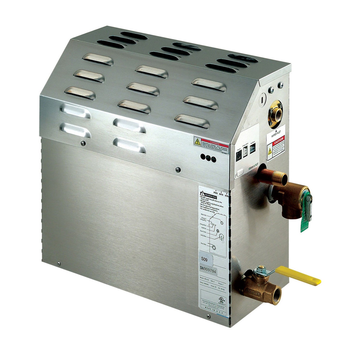 MS90EC1X - 5kW E-Series 5kW Steam Shower Generator - 240V