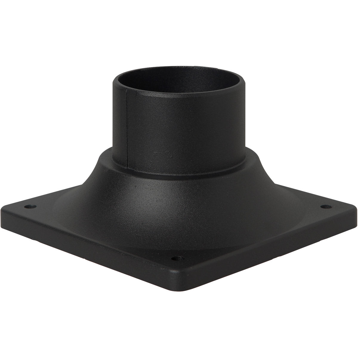 Z202-TB - Post Adapter Cast 3.43" High Outdoor Pier base - Textured Black