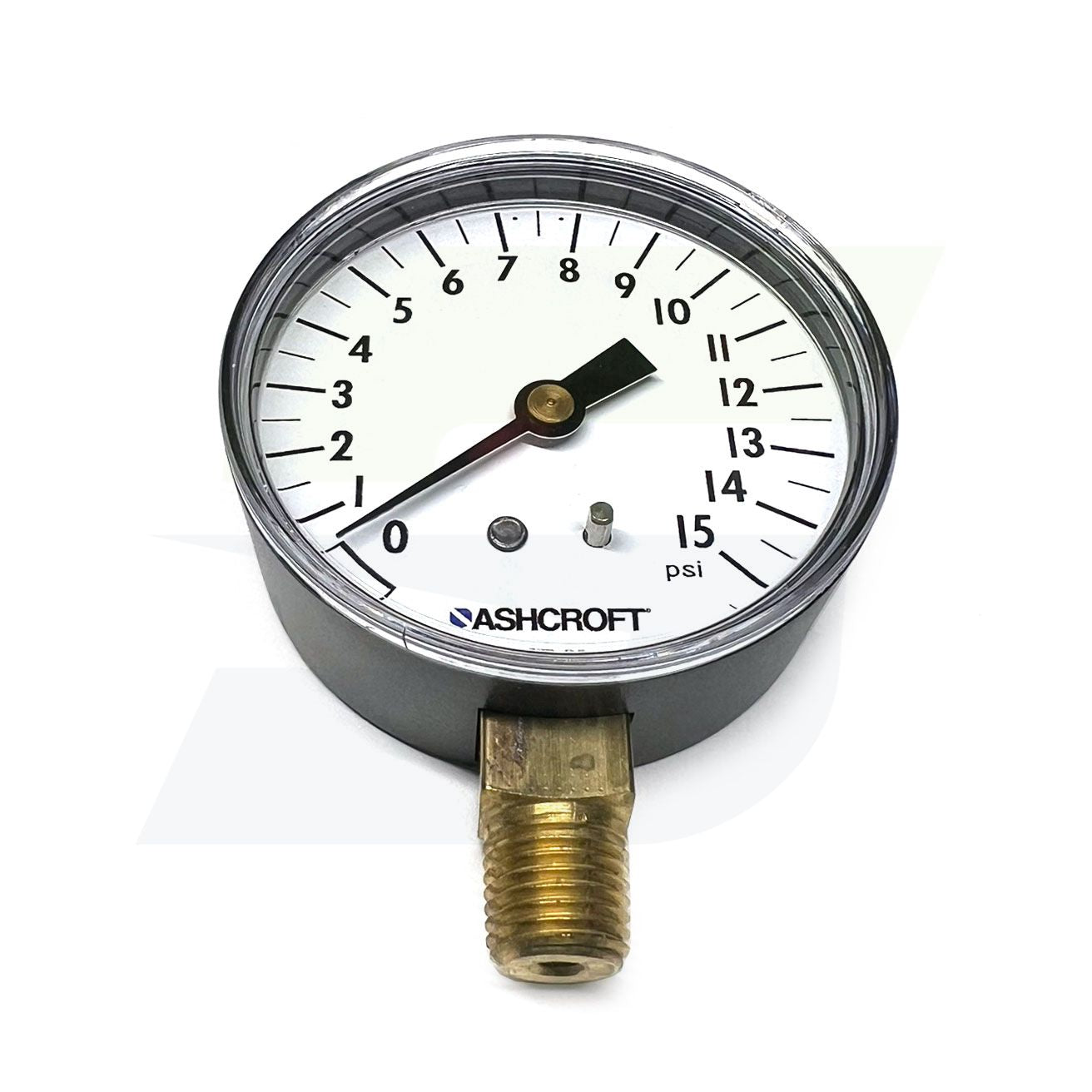 1738-A - 2-1/2" Pressure Gauge - 1/4" MPT - 15 PSI