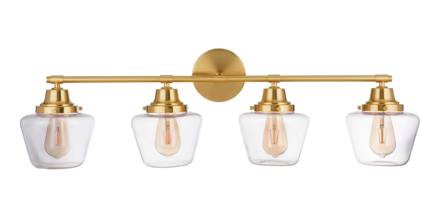 19538SB4 - Essex 4 Light 38" Wide Vanity Light - Satin Brass