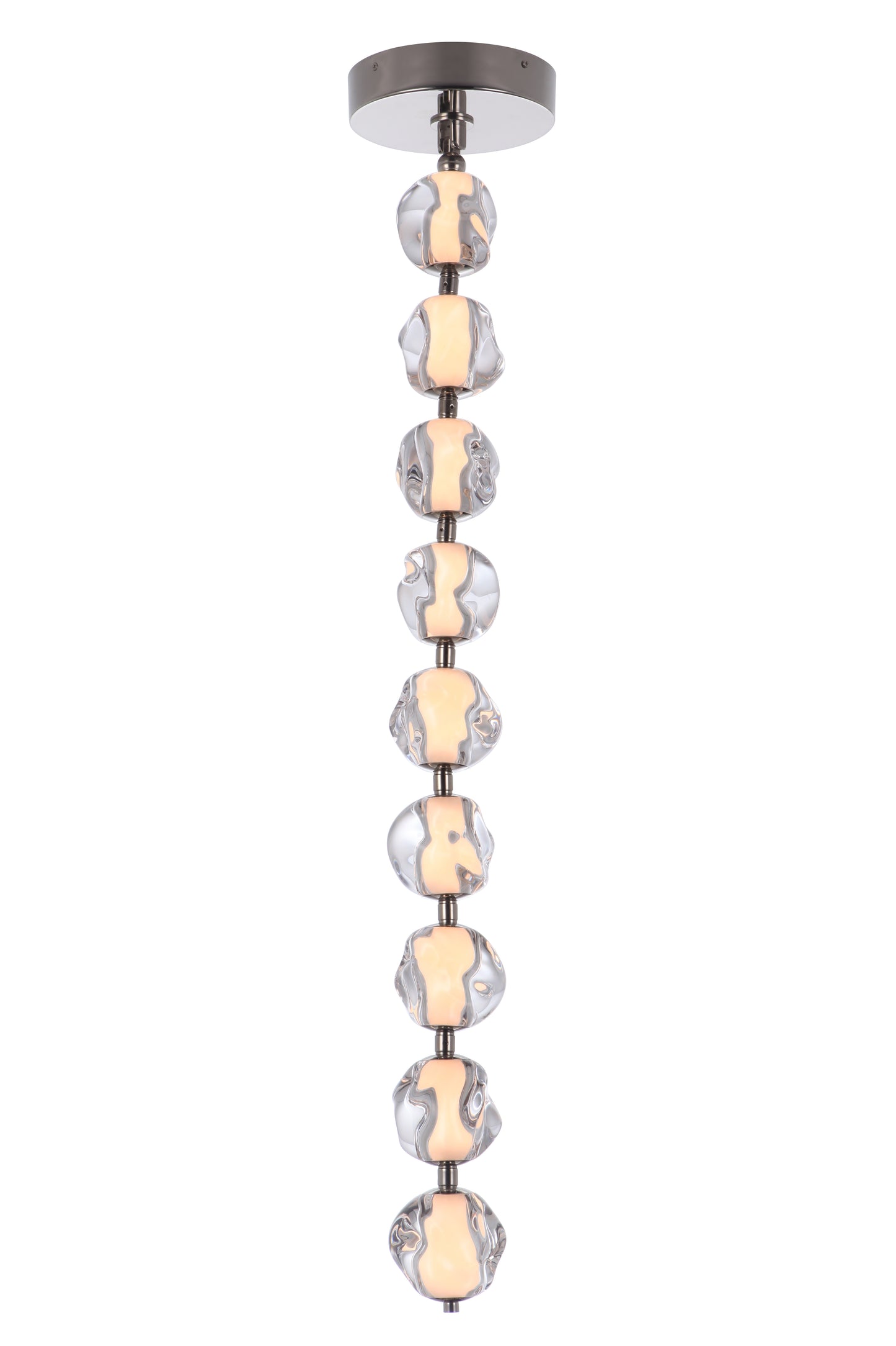 59492-PLN-LED - Jackie 8.3" Wide Pendant - Polished Nickel