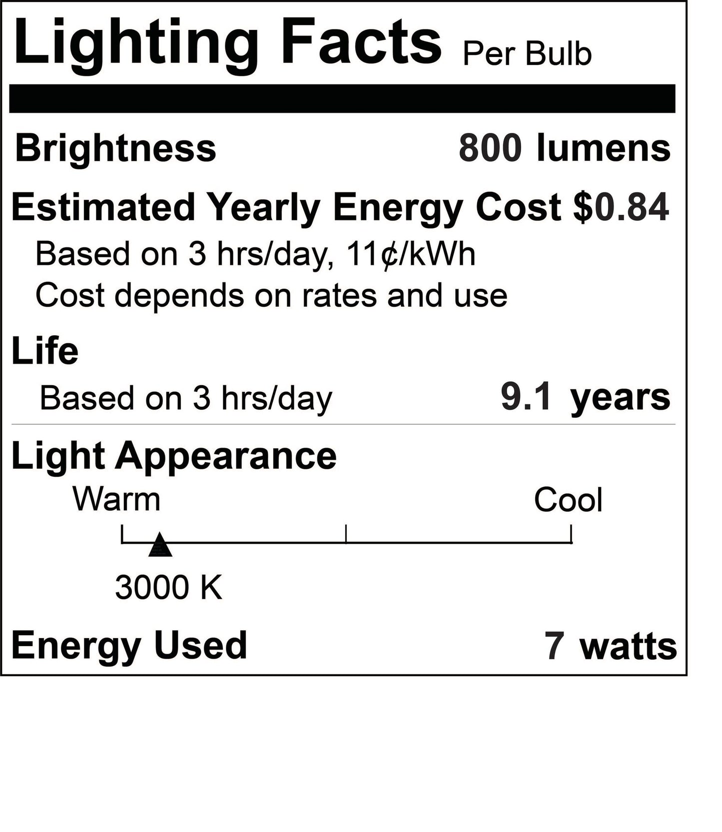 776220 - Dimmable Milky G25 LED Light Bulb - 7.6 Watt - 3000K - 8 Pack