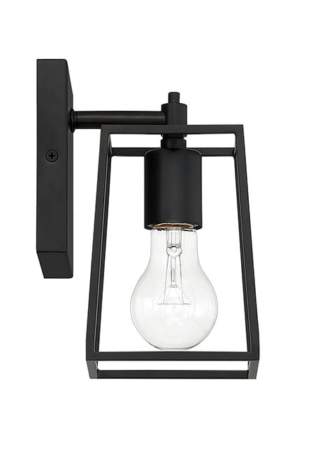 12105FB1 - Dunn 1 Light 7.88" High Wall Sconce - Flat Black