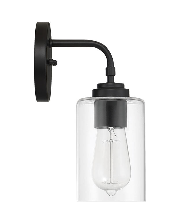 56001-FB - Stowe 1 Light 10.75" High Wall Sconce - Flat Black