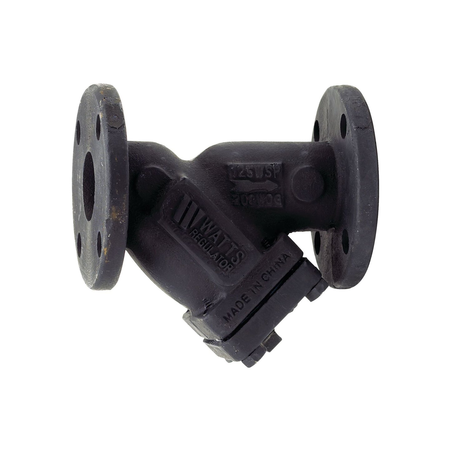 0825203 - 4" Cast Iron Wye Pattern Strainer, Flange, Tapped Retainer Cap, Closure Plug