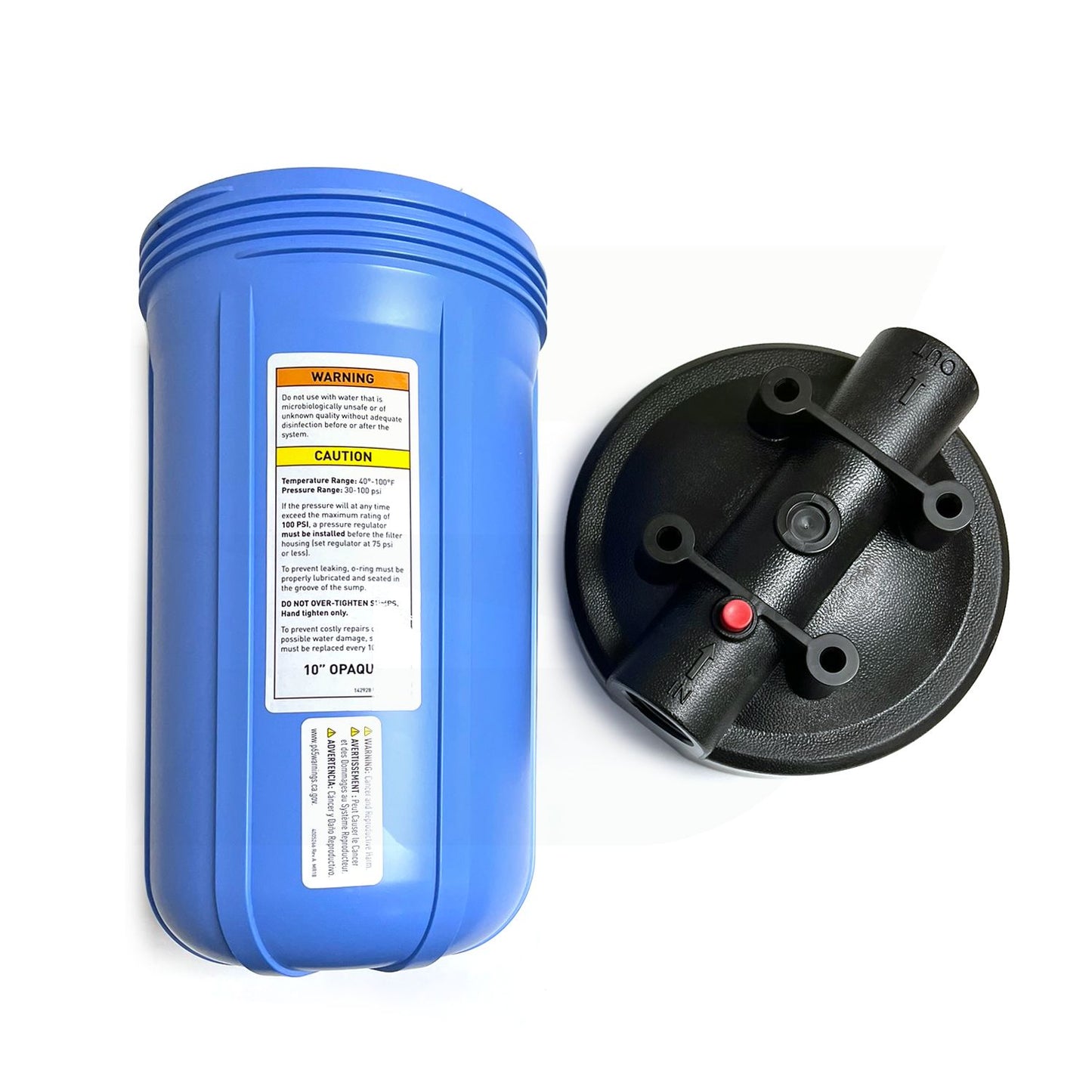 7100268 - 10" Plastic Filter Housing with Pressure Relief