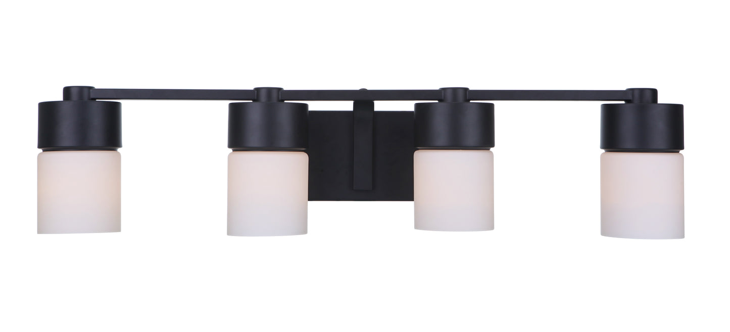 12331FB4 - District 4 Light 31" Wide Vanity Light - Flat Black