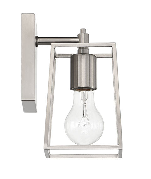 12105BNK1 - Dunn 1 Light 7.88" High Wall Sconce - Brushed Nickel