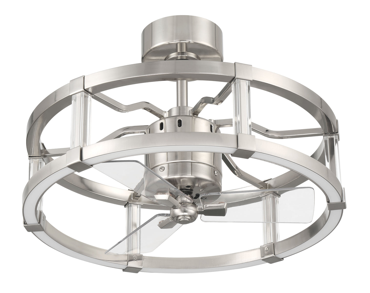 ALS24BNK3 - Alexis 18" 3 Blade Ceiling Fan with Light Kit - Brushed Nickel