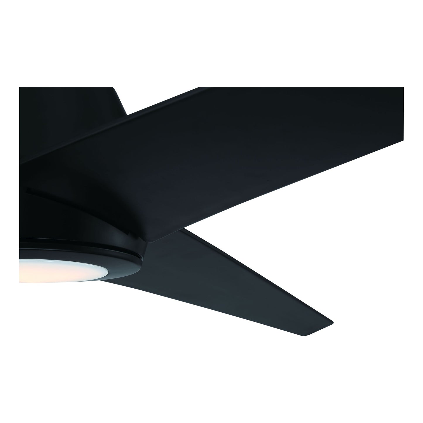 Acadian 56" 3 Blade Indoor / Outdoor Ceiling Fan with Light Kit - Flat Black