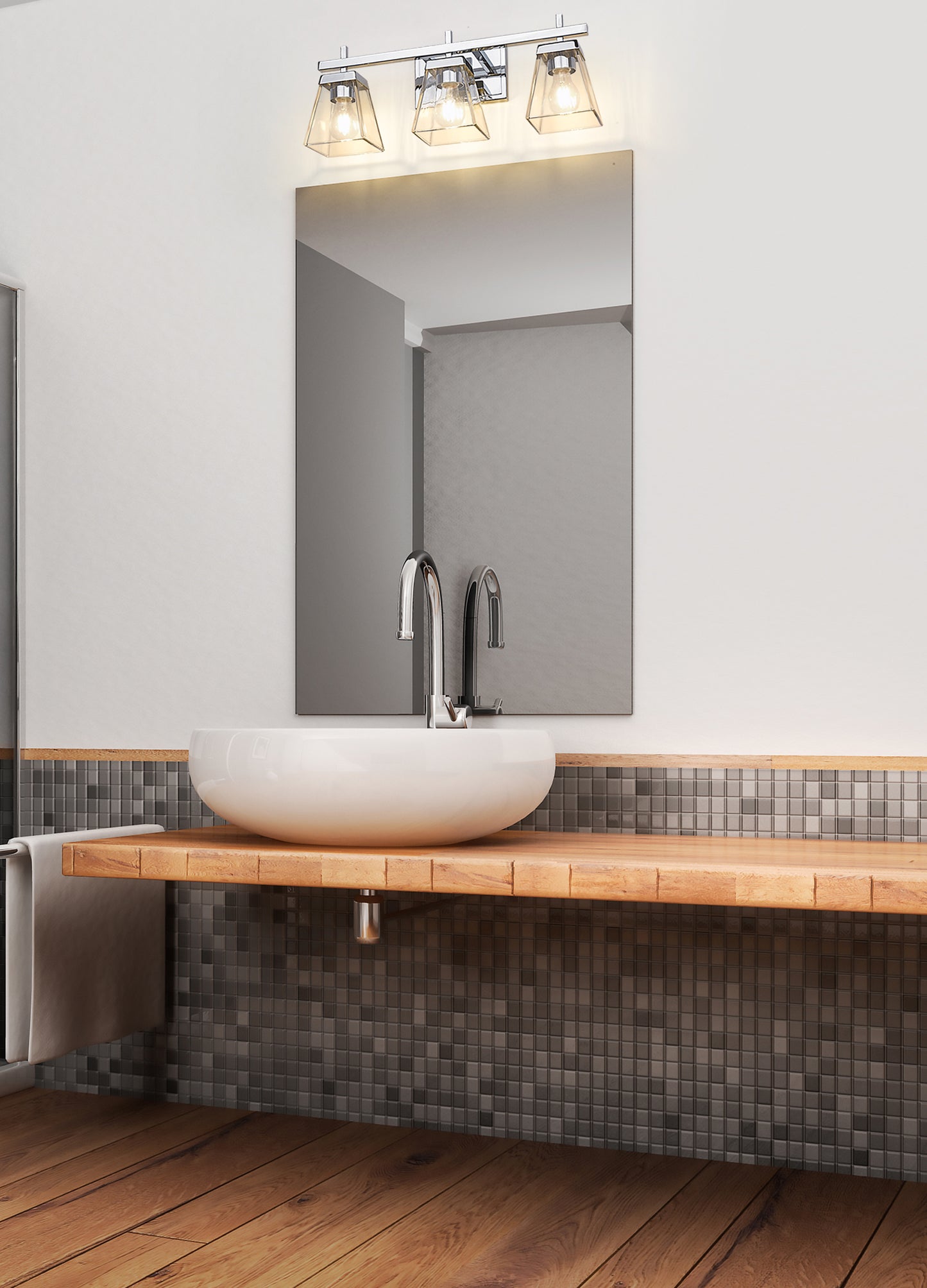 819-3V-CH - Lauren 3 Light 22" Vanity - Chrome