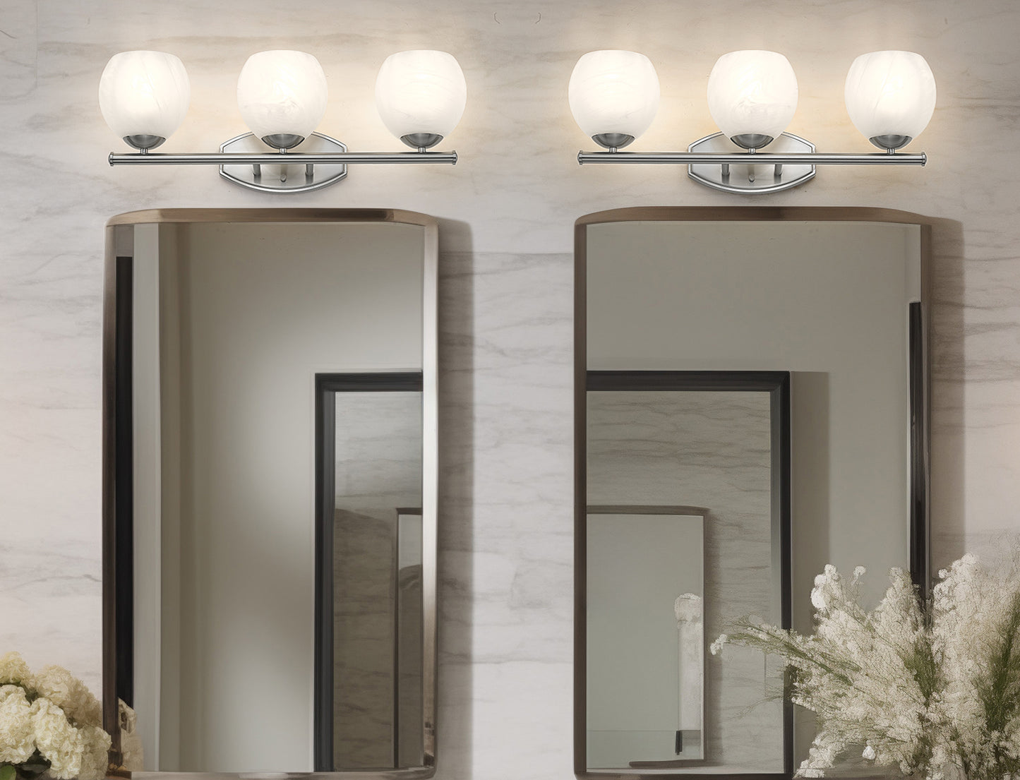 1963-3V-BN - Colette 3 Light 24" Vanity - Brushed Nickel