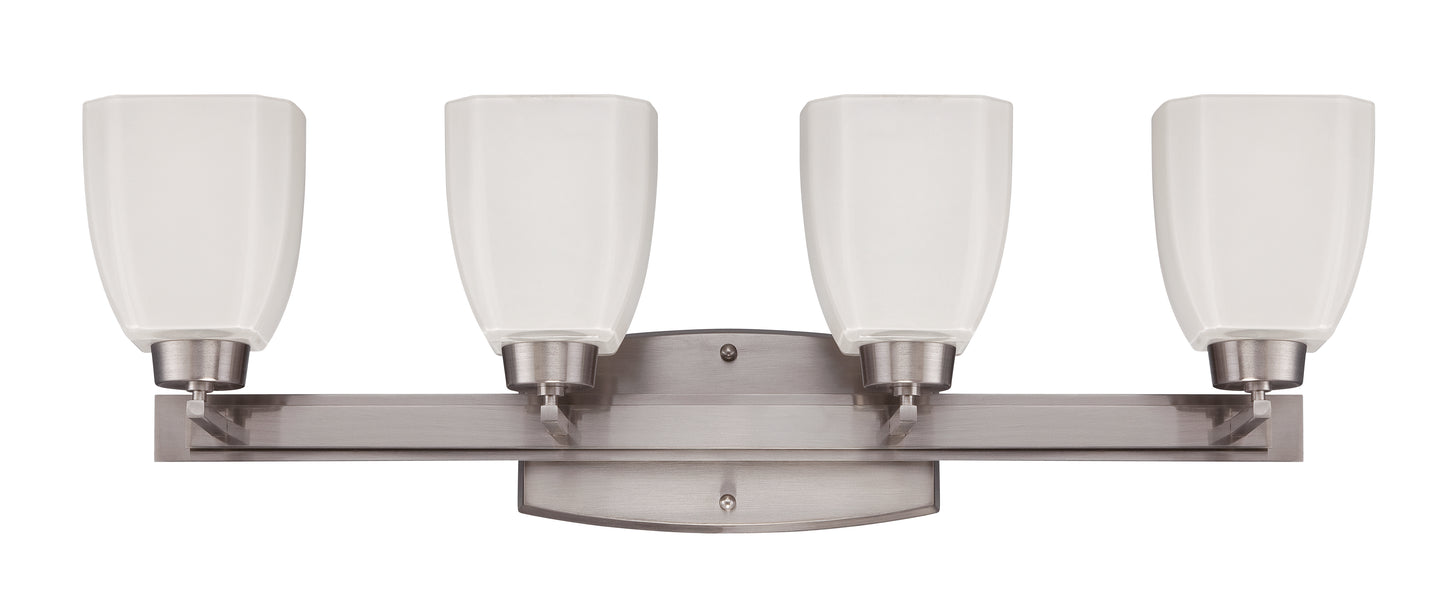 14728BNK4 - Bridwell 4 Light 28" Wide Vanity Light - Brushed Nickel