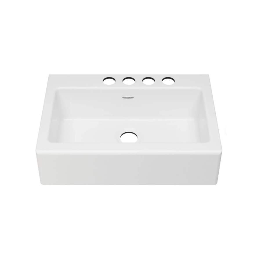 77SB33220A.308 - Delancey - 33" x 22" Cast Iron 4-Hole Undermount Single-Bowl - Apron Front Kitchen Sink