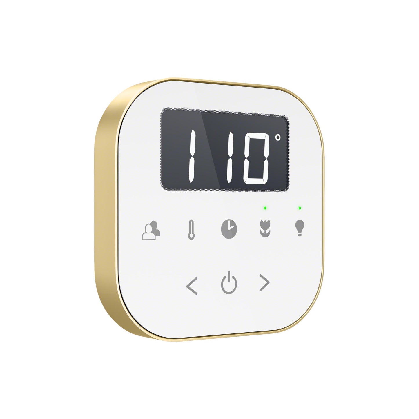 AIRTWH-SB - AirTempo Steam Shower Control - White / Satin Brass