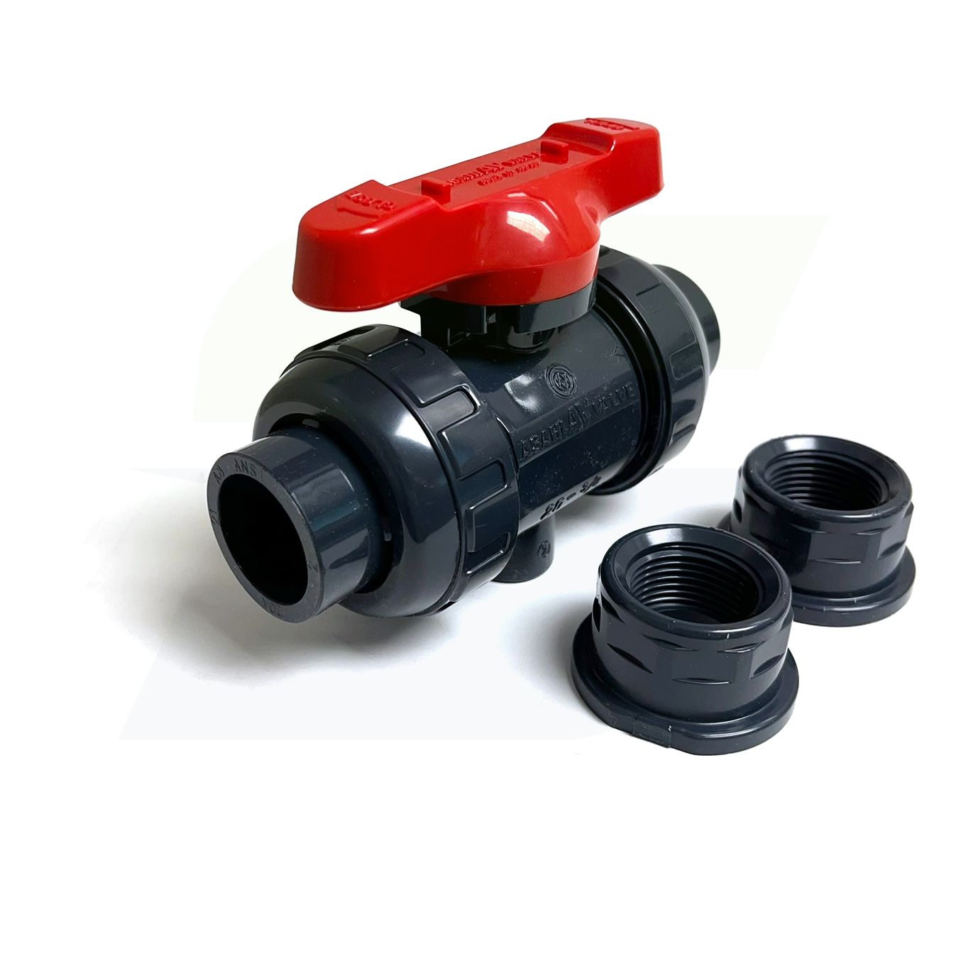 161070007 - 3/4" Omni In-line Compact Ball Valve - PVC, Socket, EPDM Seal