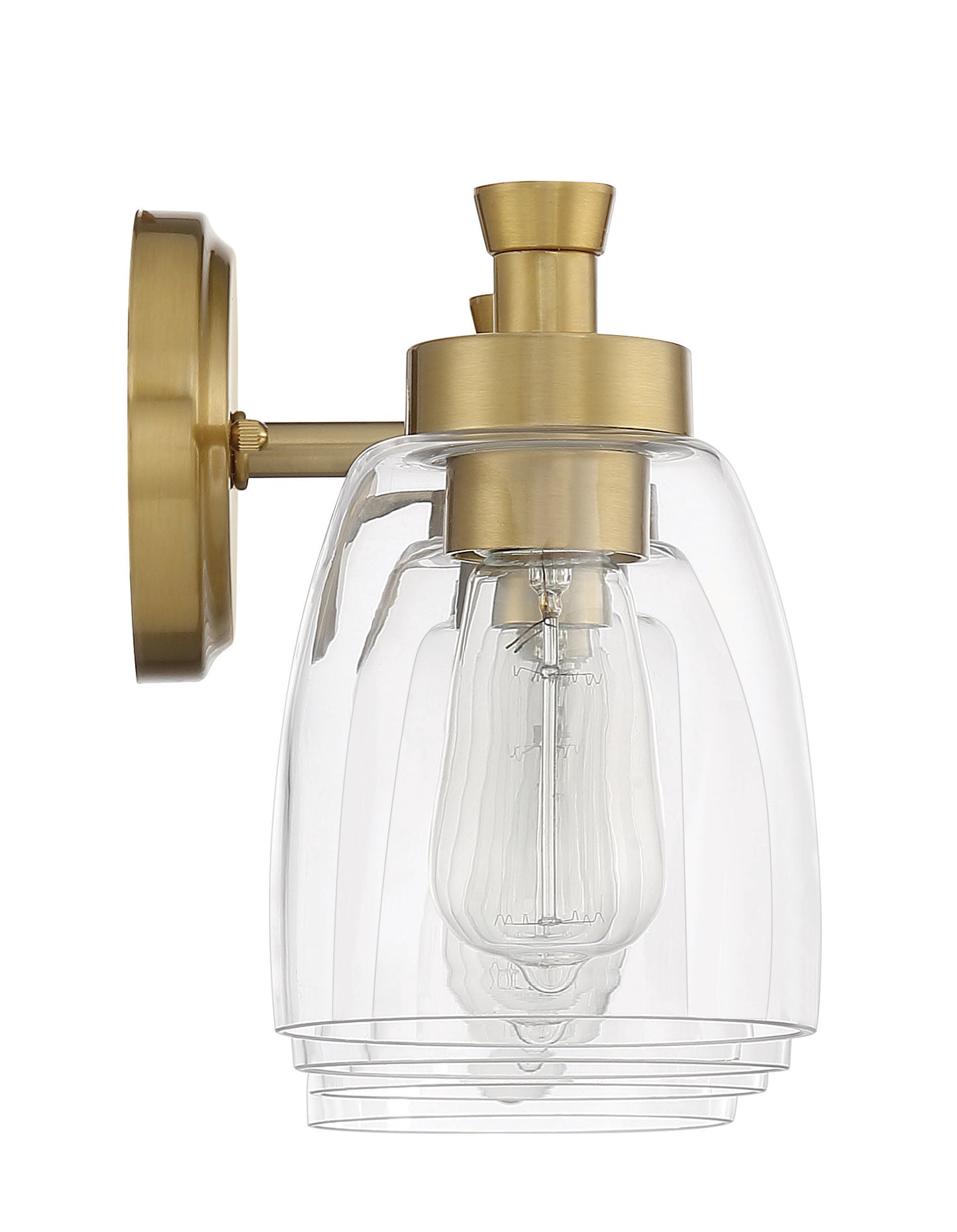 12730SB4 - Henning 4 Light 30" Wide Vanity Light - Satin Brass