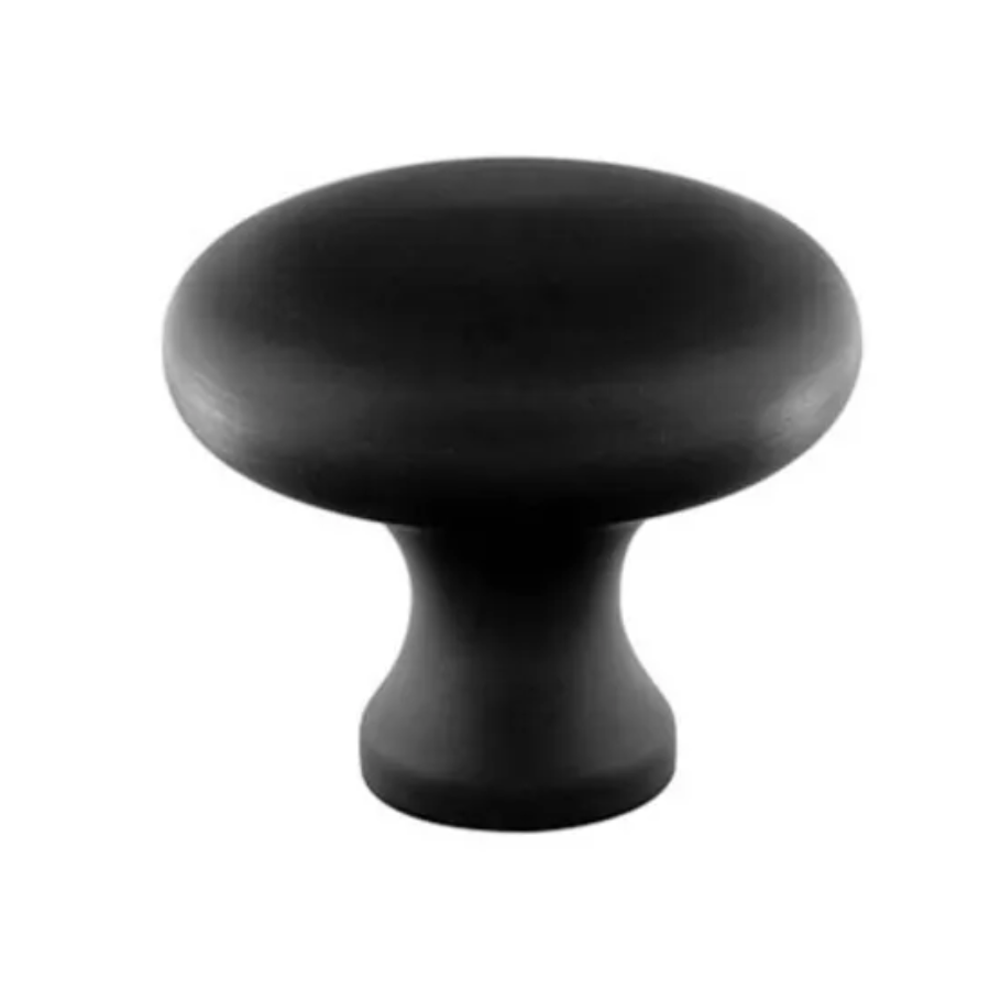 86013US19 - Providence 1" Mushroom Cabinet Knob - Traditional Collection - Flat Black