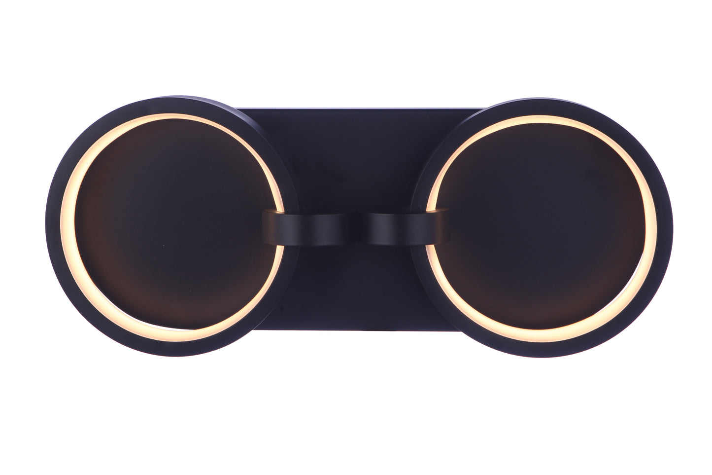 59302-FB-LED - Context 2 Light 15" Wide LED Vanity Light - Flat Black