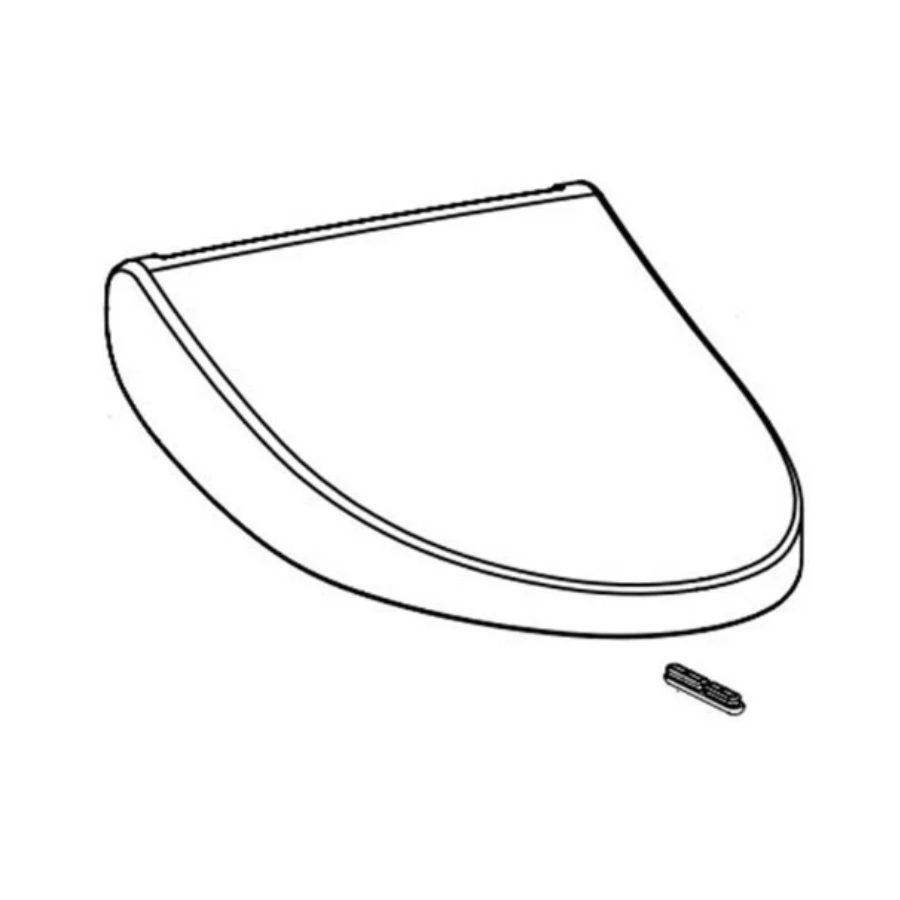 THU9801#01 - A200 Lid Assembly Elongated - Cotton White