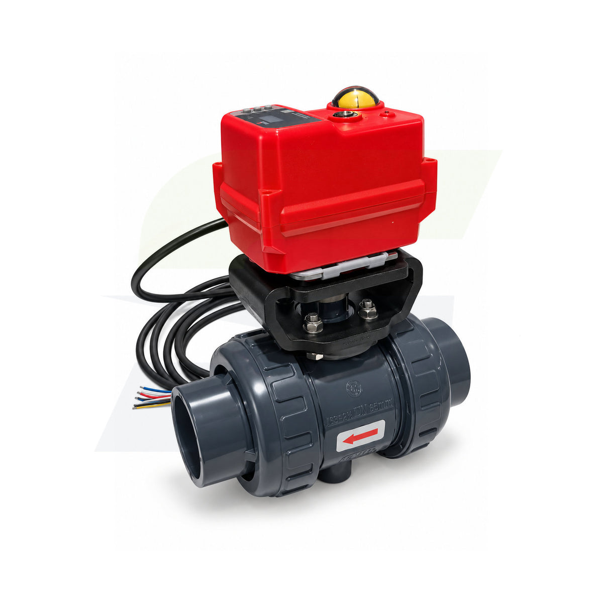 16012170020 - 2" SST PVC Ball Valve - Modulating Fail-Safe Actuated, EPDM