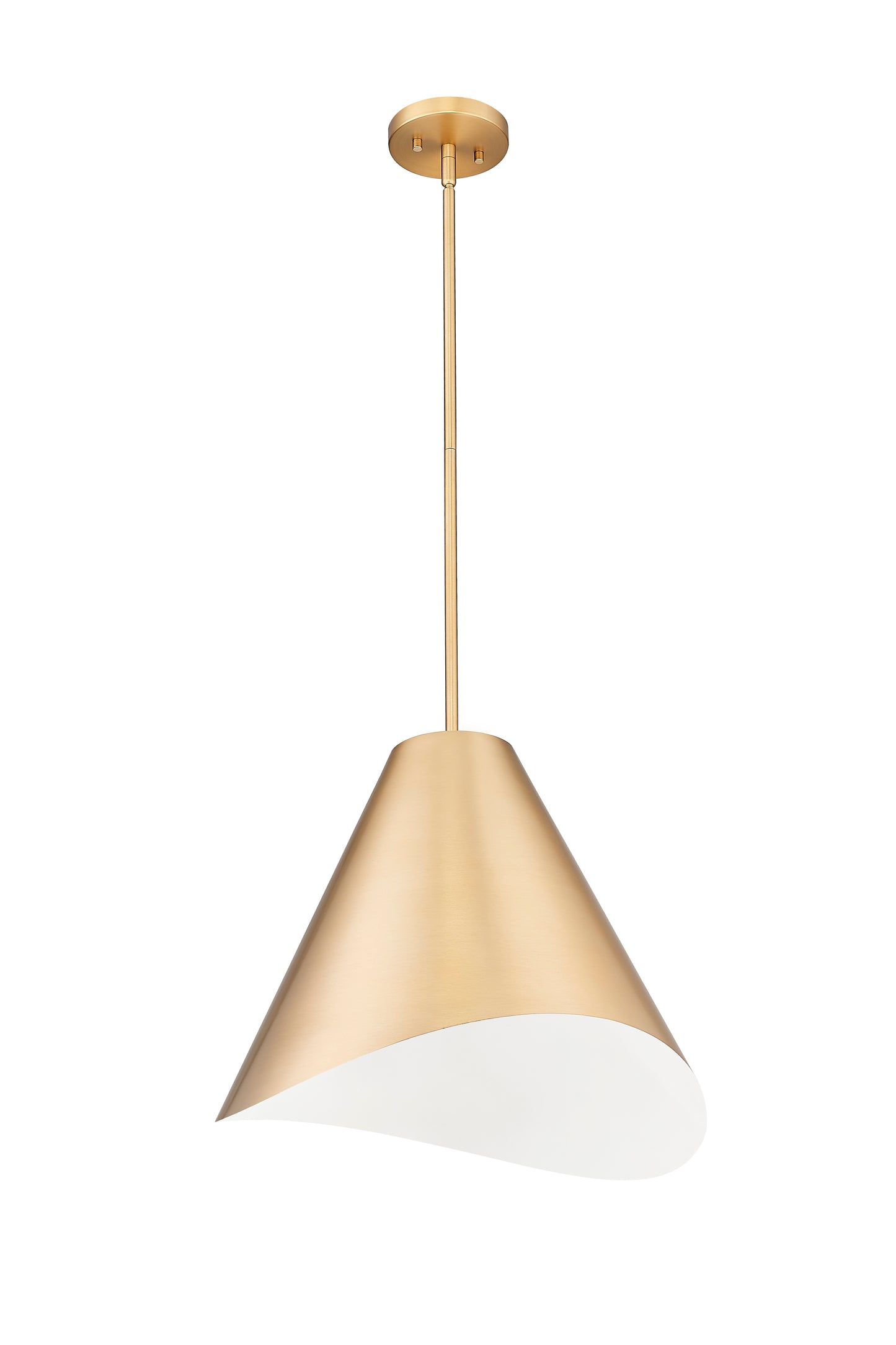 1952P18-MGLD - Aria 1 Light 18" Pendant - Modern Gold