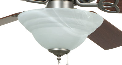 BLD52BNK5C1 - Builder Deluxe 52" 52" 5 Blade Ceiling Fan with Light Kit - Brushed Nickel