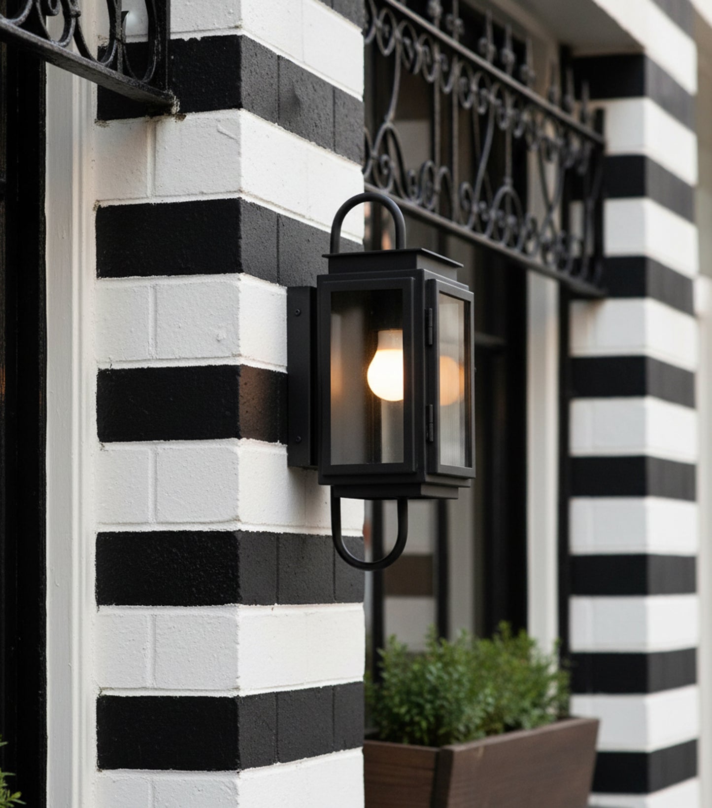 ZA7704-TB - Irving 1 Light 17" High Outdoor Wall Lantern - Textured Black