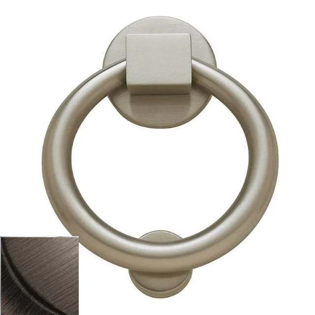 Baldwin 0195 - 4-1/4" W x 5-1/2" H Solid Brass Ring Door Knocker