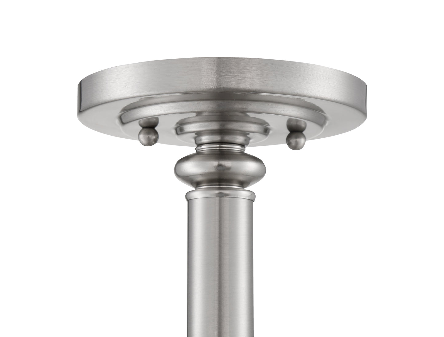 49853-BNK-C - Dardyn 3 Light 15" High Semi Flush Mount - Brushed Nickel
