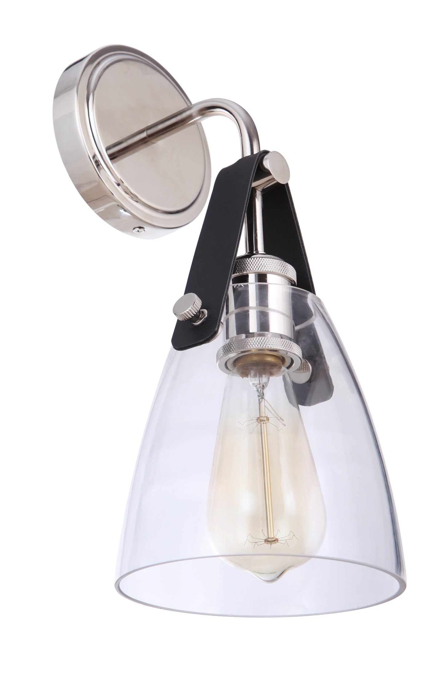 51361-PLN - Hagen 1 Light 14.17" High Wall Sconce - Polished Nickel