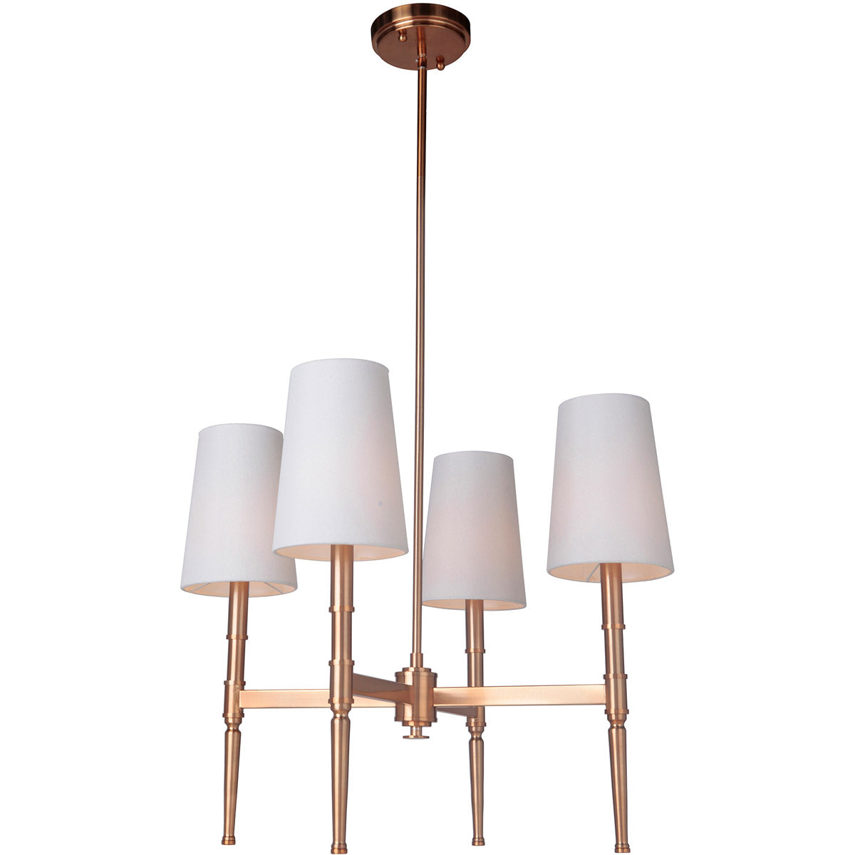 44624-SB - Ella 4 Light 26" Wide Chandelier - Satin Brass