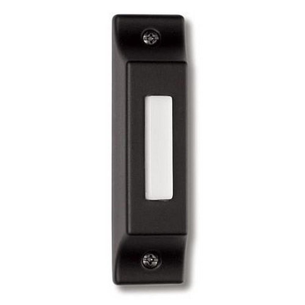BSCB-B - Push Button-Surface Mount 1 Light 0.93" Wide Chime Button - Painted Black