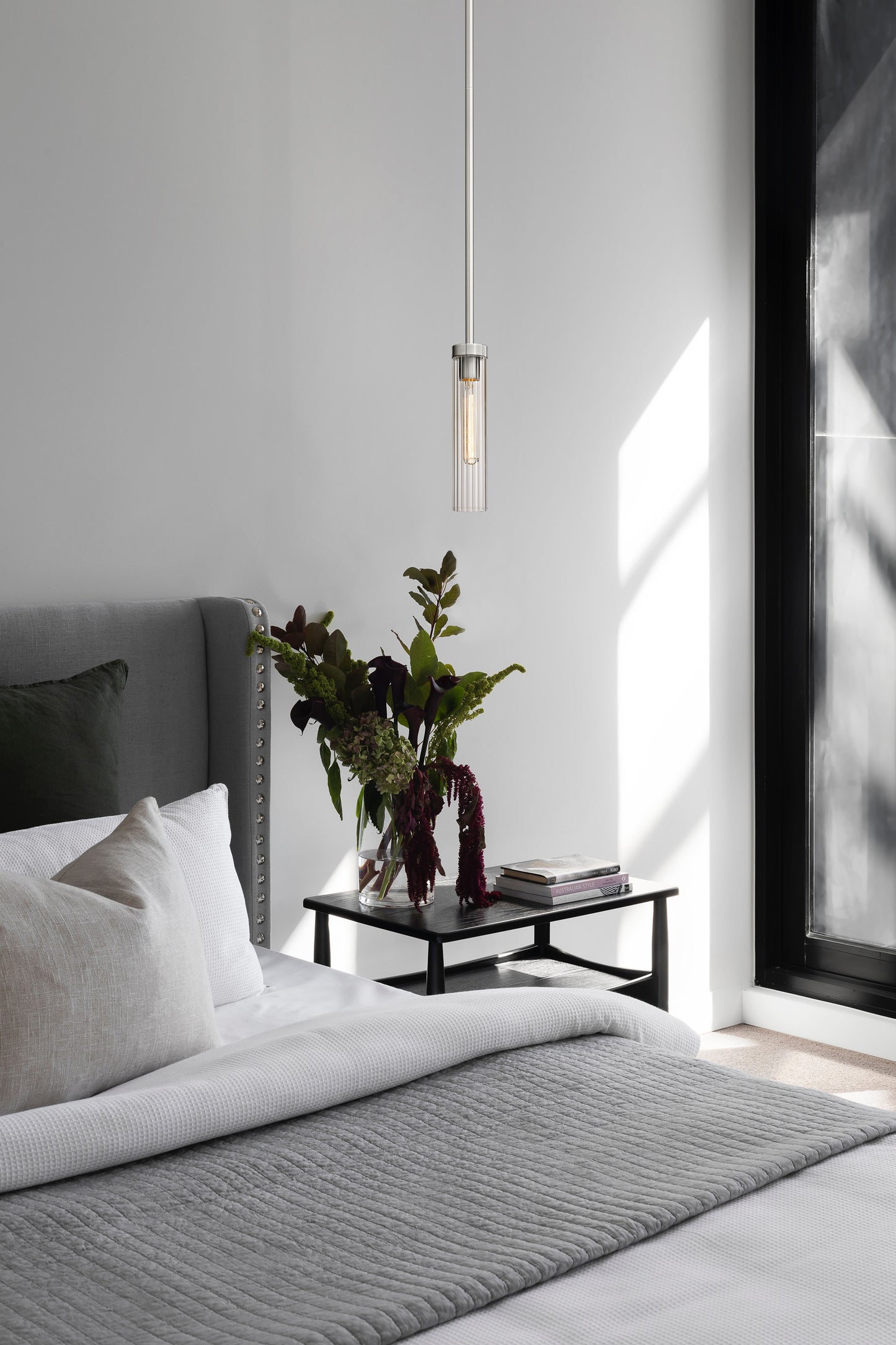 740P-ROD-BN - Beau 1 Light 5" Pendant - Brushed Nickel
