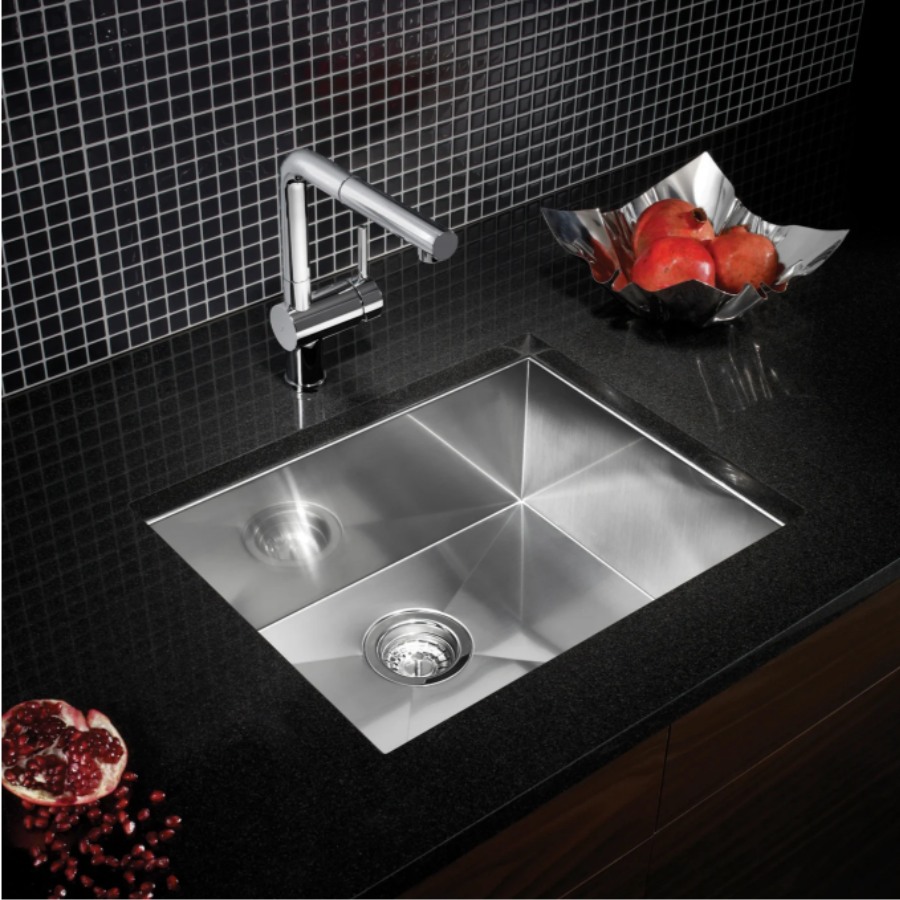 443050 - Quatrus R0 22" Single Bowl Undermount Stainless Steel Kitchen Sink