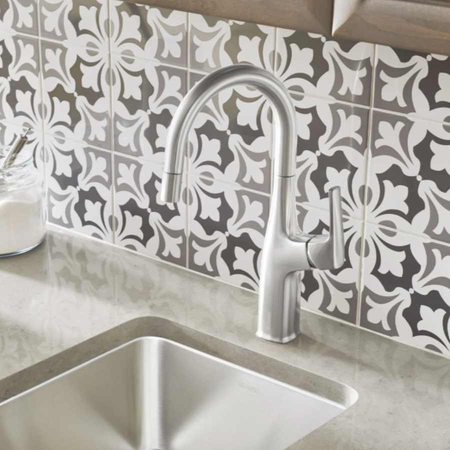 443250 - Rivana Pull-Down Bar Faucet - Satin Platinum