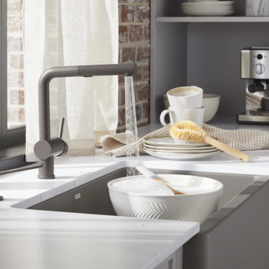 443265 - Empressa Pull-Down Bar Faucet - Satin Dark Steel