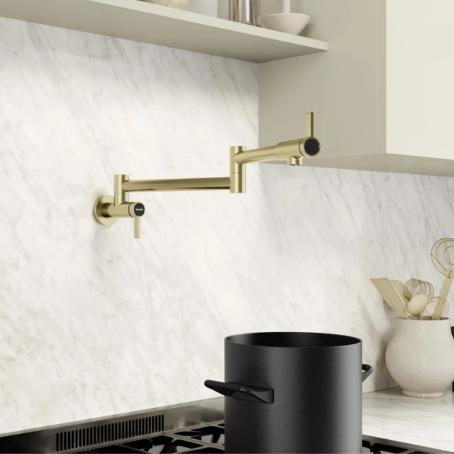 443254 - Culina II Wall-Mounted Pot Filler - Satin Platinum