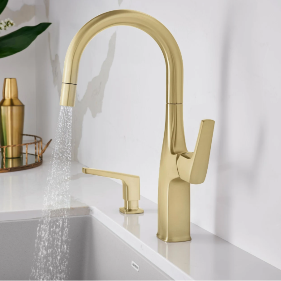 442986 - Rivana Pull-Down Bar Faucet - Satin Gold