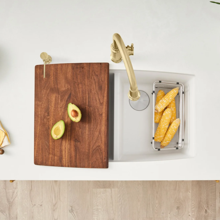 443086 - Performa SILGRANIT 33" 50/50 Double Bowl Undermount Kitchen Sink - Soft White