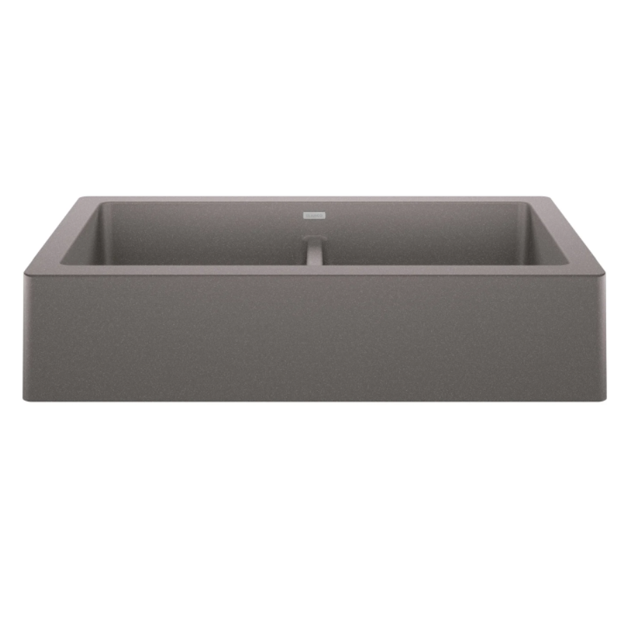 526549 - Vintera SILGRANIT 33" Double Bowl Apron-Front Farmhouse Sink - Metallic Gray