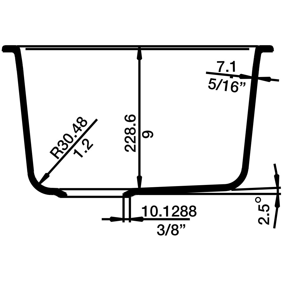 441288 - 17.5" x 17" Performa Undermount Bar Sink - Truffle