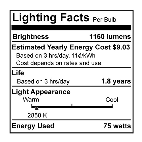 614076 - Clear Double Envelope T8 Tubular Halogen Light Bulb - 75 Watt - 2900K - 5 Pack