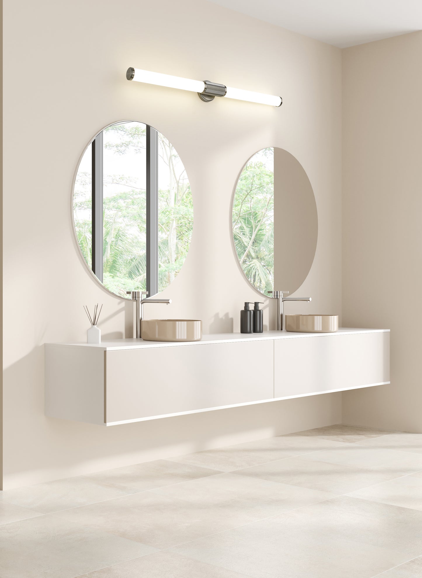1021-40W-BN-LED - Solange 1 Light 40" Vanity - Brushed Nickel