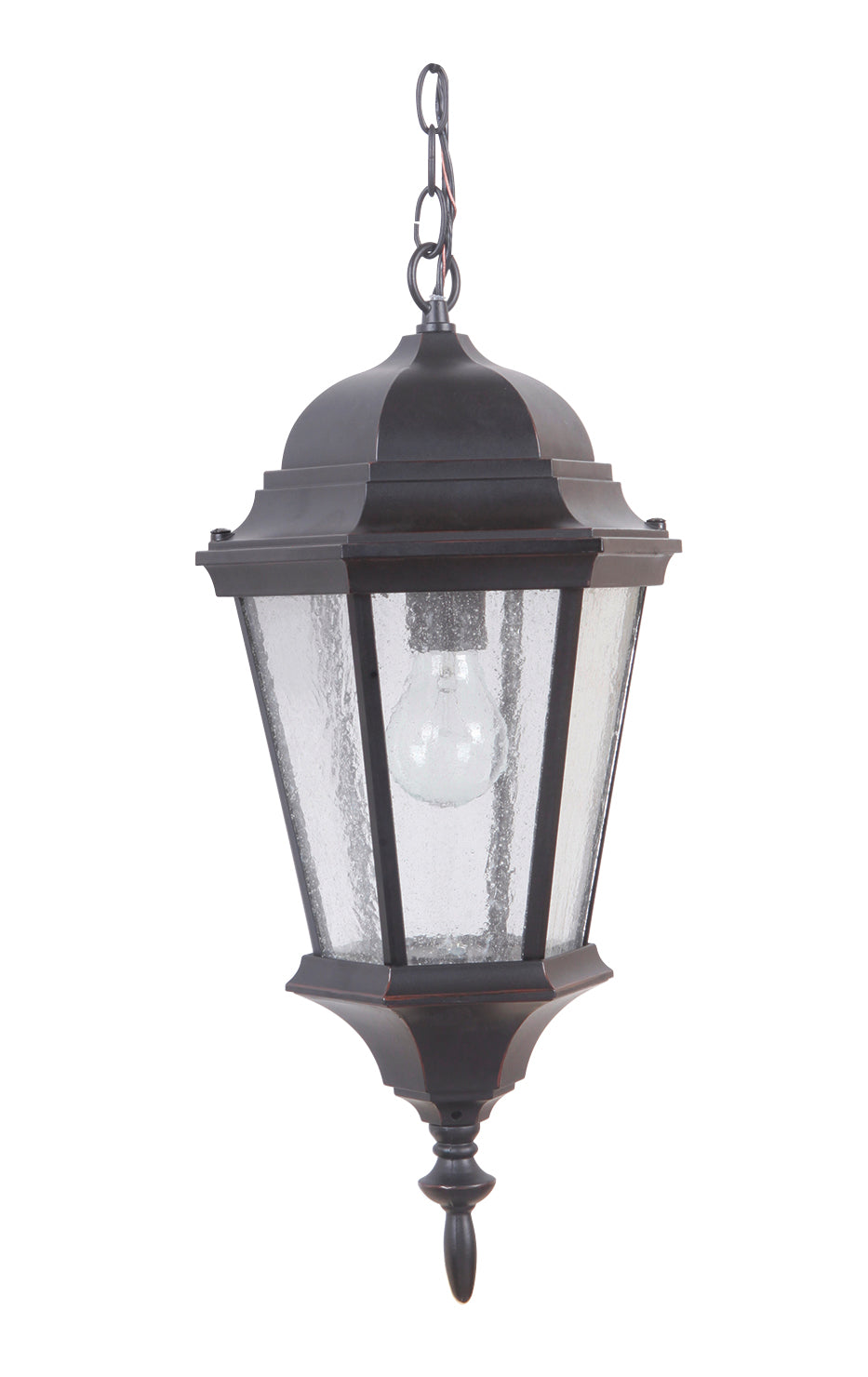 Z2911-OBG - Chadwick 1 Light 9.38" Wide Outdoor Pendant - Oiled Bronze Gilded